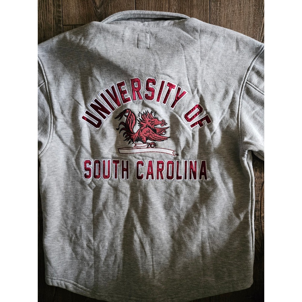 Carolina Gamecocks Gameday Couture Collared Sweatshirt Gray Size S